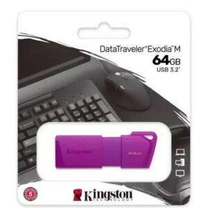 Kingston DataTraveler Exodia – 64GB USB 3.2 – Morado