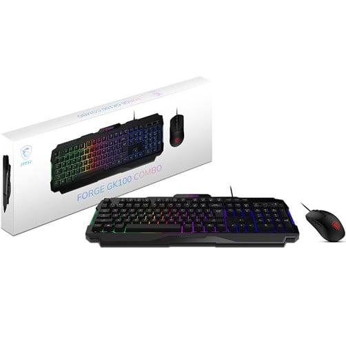 Teclado y Mouse MSI – Forge GK100 Combo – Ingles