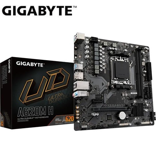 TARJETA MADRE GIGABYTE A620M H AM5 MICRO ATX DDR5 NEGRO