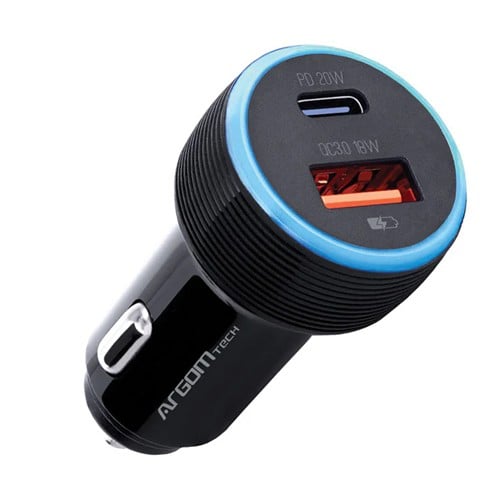 Cargador Argom Carga Rapida Dual 38W – USB Type C y USB