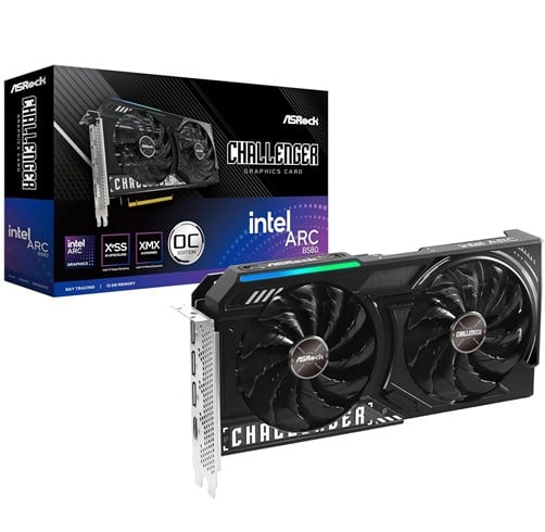 Kit Intel Arc Asrock B580 CL 12GO Challenger 12 GB OC + Redragon Diti K585