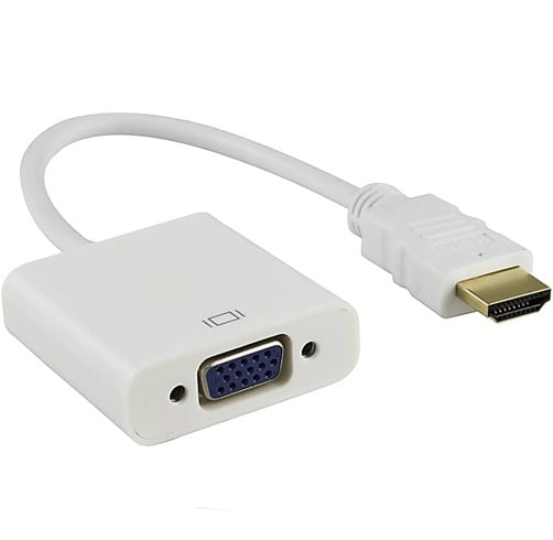 Adaptador HDMI to VGA Adapter Copper + PVC + PLASTIC WITH IC