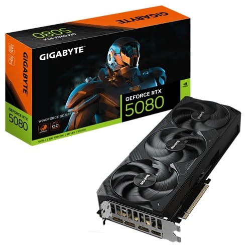 Gigabyte GeForce RTX 5080 Windforce OC Sff – 16 GB