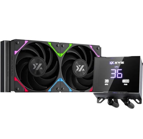 XYZ Hydrotemp – 240mm – Pantalla LCD – Negro