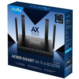 Router Cudy AX3000 Gigabit Wifi 6 – Whole-Home Mesh – Negro