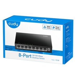 Switch Cudy 8 Puertos 10/100 Mbps – Negro