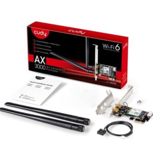 Adaptador WIFI PCIE Cudy AX3000 Dual-Band Wifi 6 – Bluetooth 5.2