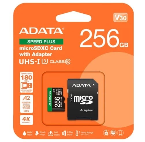Adata MicroSDXC – 256GB UHS-I – Speed Plus – V30