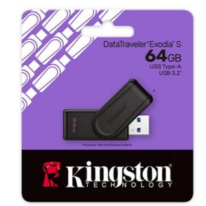 Kingston DataTraveler Exodia S – 64GB – Negro