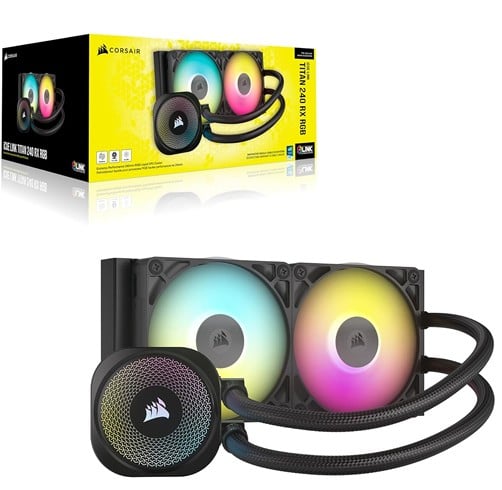Corsair iCue Link Titan 240 RX RGB – Negro