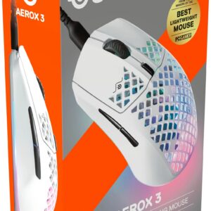 MOUSE STEELSERIES AEROX 3 WHITE