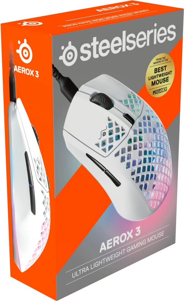 MOUSE STEELSERIES AEROX 3 WHITE