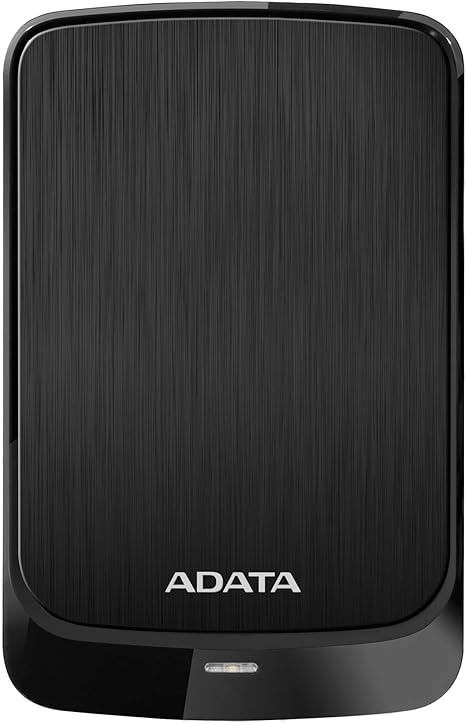 Disco duro externo ADATA de 2 TB y 2,5 pulgadas, color negro, AHV320-2TU31-CBK