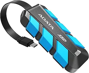 HD SOLIDO EXTERNO 2TB ADATA SC740 USB 3.2 GEN 2 TIPO C 1050 / 1000 MB/S SC740-2000G-CBU NEGRO / AZUL