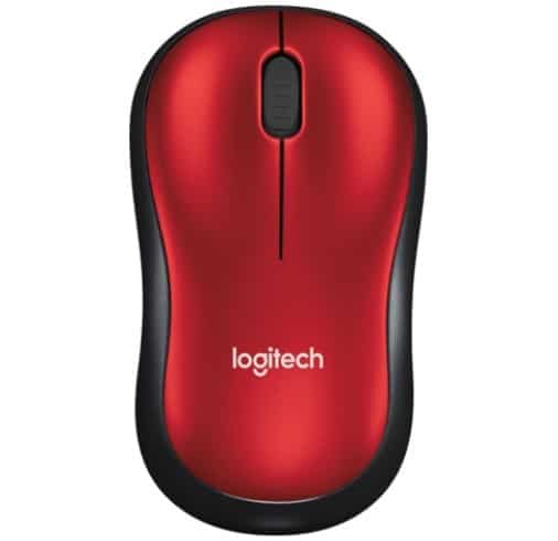 Logitech M185 – Wireless – Rojo