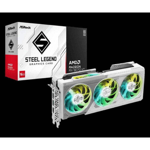 TARJETA DE VIDEO ASROCK STEEL LEGEND RX-9070 XT – 16GB