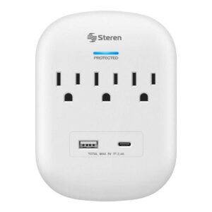 CARGADOR DE PARED STEREN – USB-C – USB