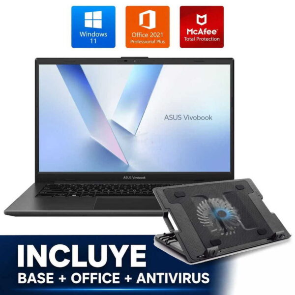 COMBO LAPTOP ASUS VIVOBOOK GO E1404F R5-7520U – 8GB – 512GB-SSD – 14″ – W11 ESP