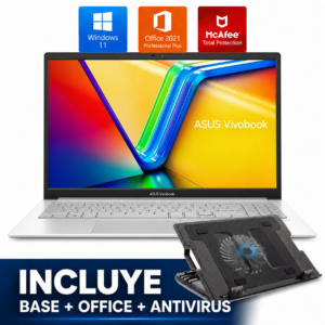 COMBO LAPTOP ASUS VIVOBOOK GO E1504 Ci3-N305 – 8GB – 256GB-SSD – 15.6″ – W11