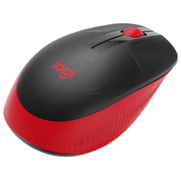 Mouse Logitech Inalambrico M190 Negro – Rojo