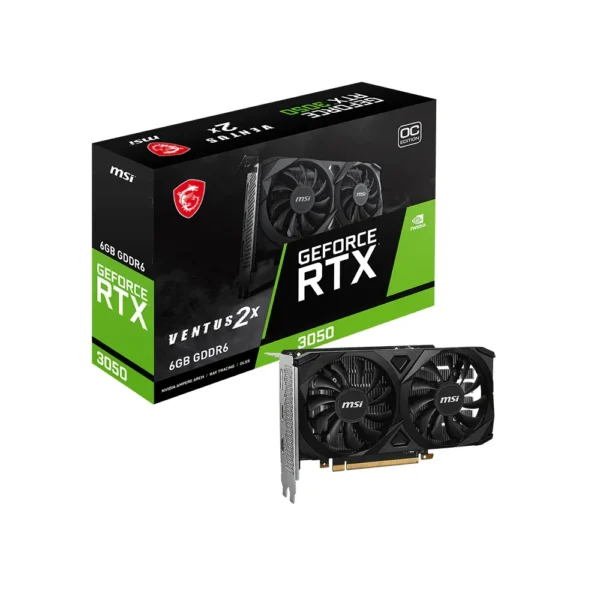 TARJETA DE VIDEO RTX-3050 6G MSI VENTUS 2X OC