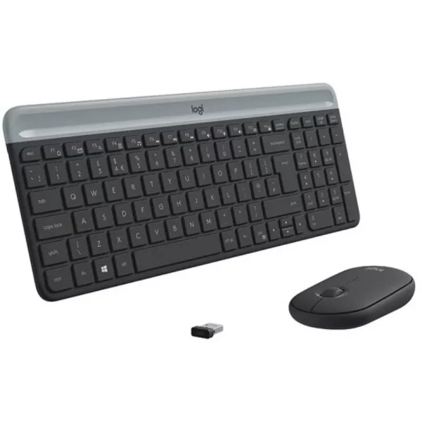 Teclado y Mouse Logitech MK470 – Inalámbrico – Slim – Negro