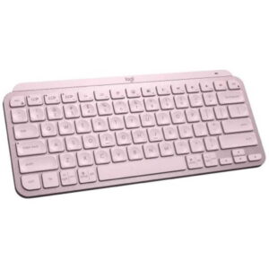 Teclado Logitech MX Keys Mini Iuminado – INALAMBRICO – ROSADO