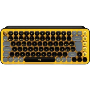 Teclado Logitech Pop Keys Mecanico – BT – Amarillo