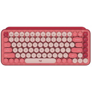 Teclado Logitech Pop Keys Mecanico – BT – Rosado – Español