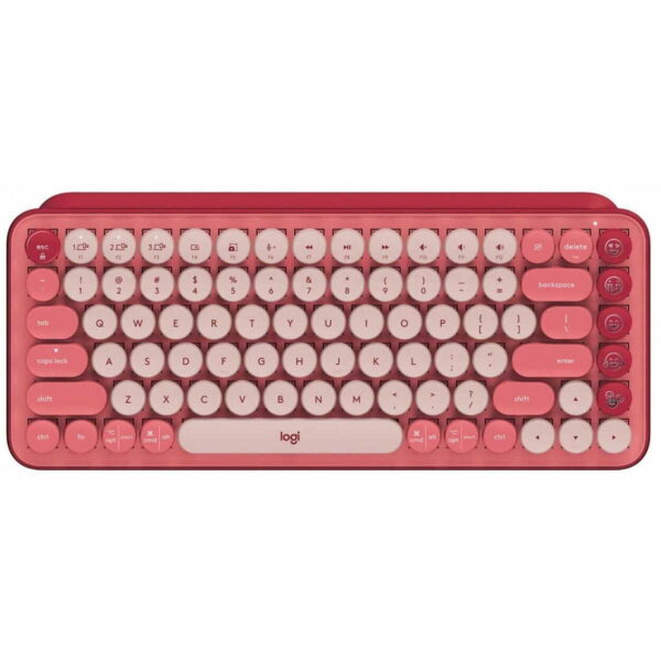 Teclado Logitech Pop Keys Mecanico – BT – Rosado – Español