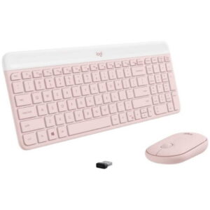 Teclado y Mouse Logitech MK470 – Inalámbrico – Rosa