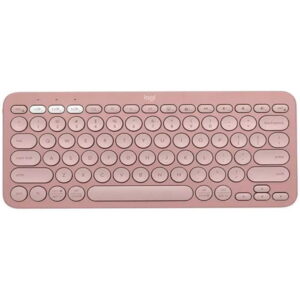 Teclado Mini Logitech Pebble Keys 2 K380s – Bluetooth – Rosa