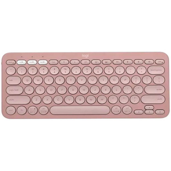 Teclado Mini Logitech Pebble Keys 2 K380s – Bluetooth – Rosa
