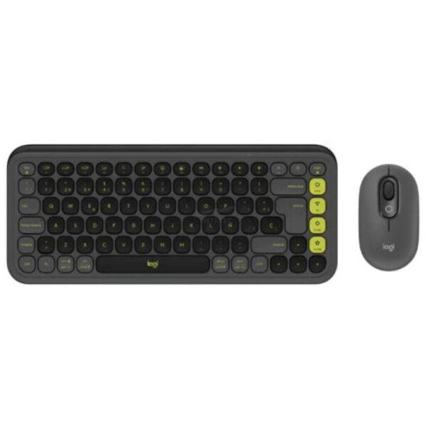 Teclado y Mouse Logitech POP – Inalambrico – Negro