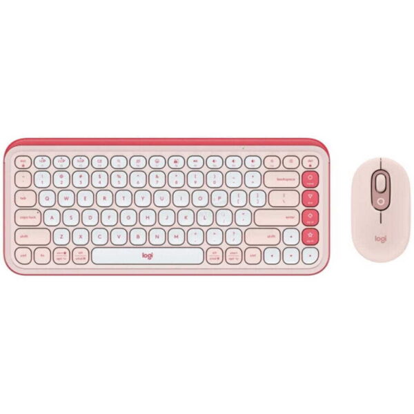 Teclado y Mouse Logitech POP – Inalambrico – Rosado