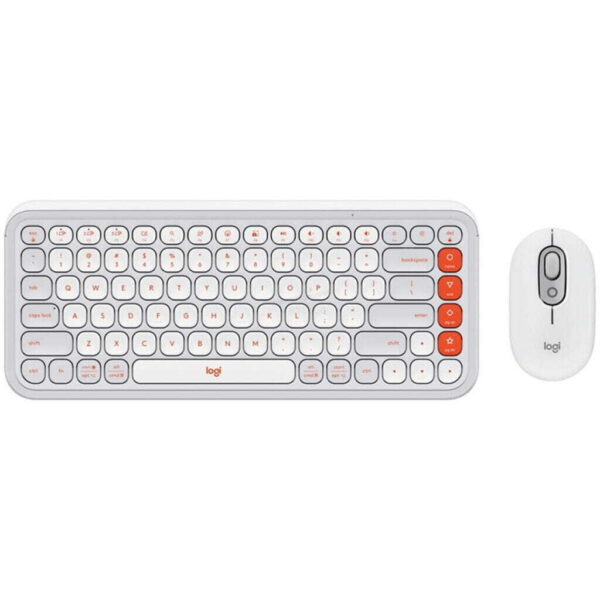 Teclado y Mouse Logitech POP – Inalambrico -Blanco