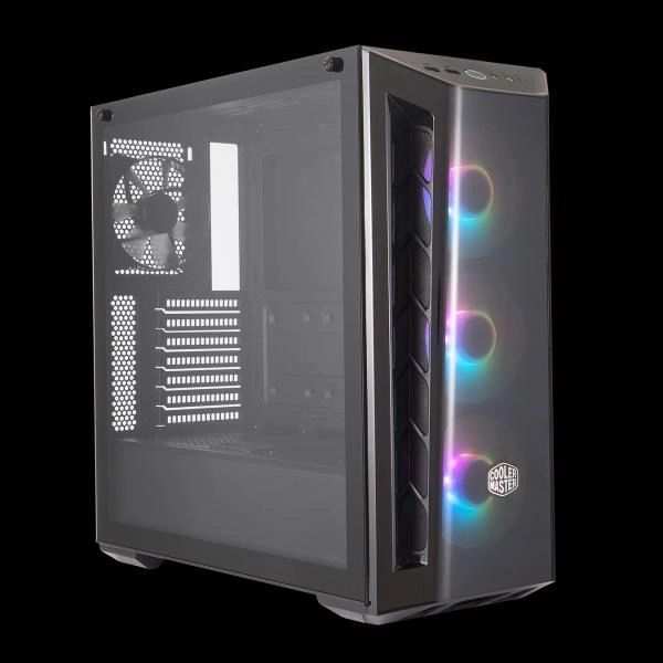 CASE GAMING RGB COOLER MASTER MASTERBOX MB520 MID TOWER VENTILADORES 4 DE 120MM CON VIDRIO LATERAL MCB-B520-KGNN-RGA NEGRO