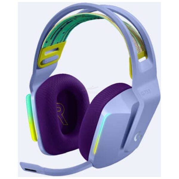 Headset Logitech Gaming G733 RGB inalámbrico – Lila