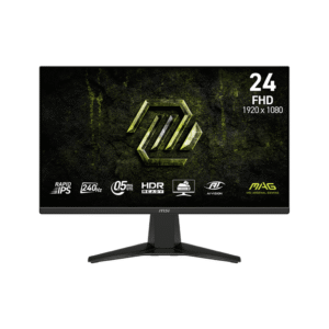 MONITOR GAMING MSI MAG 245F X24 24 PULG PLANA 1920X1080 240HZ IPS RÁPIDO FREESYNC PREMIUM DISPLAYPORT / HDMI 9S6-3BC81M-004 NEGRO