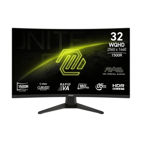 MONITOR LED CURVO 31.5″ MSI MAG 321CQF E18 0.5MS – 180HZ – 2560X1440