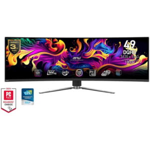 MONITOR 49″ MSI MPG 491CQP QD-OLED CURVO – 0.03MS – 144HZ – 5120X1440
