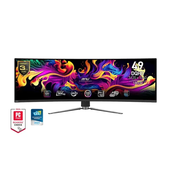 MONITOR QD-OLED 49″ MSI MPG 491CQPX 0.03MS – 240HZ – 5120X1440