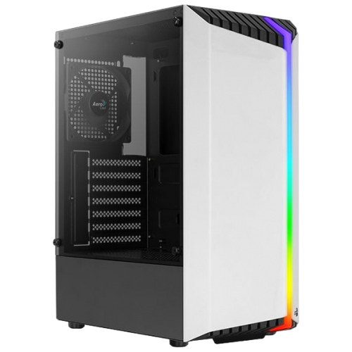 CASE GAMER AEROCOOL
  BIONIC-G-WT-V2 1 ABANICO RGB VIDRIO TEMPLADO WHITE ACCM-PV34113-21