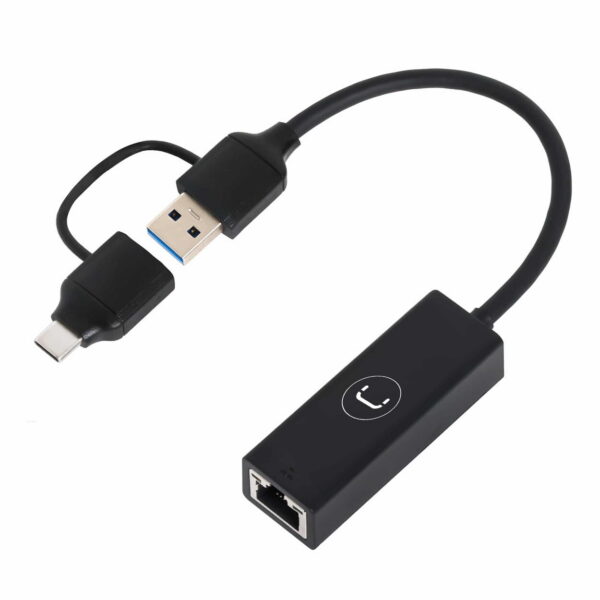 Adaptador UNNO 2 EN 1 USB A RJ45