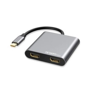 Adaptador Argom OneAxess 4 in 1 Dual HDMI – USB 3.0 & PD Inputs – Plug & Play Type-C
