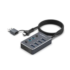 Hub Argom OneAxess 4x on/off Switch Hub – Plug & Play Type-C/USB 3.0