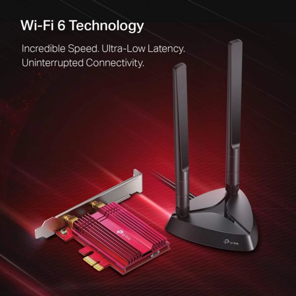 ADAPTADOR TP LINK PCIE AX3000 INALAMBRICO BLUETOOTH 5.0 ARCHER TX3000E