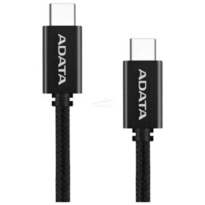 CABLE ADATA USB-C A USB-C – 100W – NEGRO
