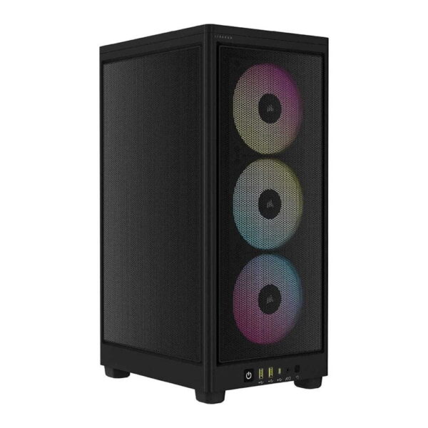 CASE CORSAIR 2000D AIRFLOW RGB – TEMPERADO – NEGRO – MINI ITX