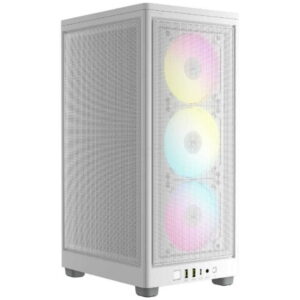 CASE CORSAIR 2000D AIRFLOW RGB – TEMPERADO – BLANCO – MINI ITX